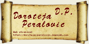Doroteja Peralović vizit kartica